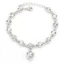 Fashion 12 Constellation Crystal Bracelets Gold-plated Anti-allergy Bracelet Jewelry(White)