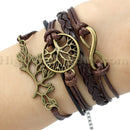 Leather Bracelets For Women Fashion Metal Bead  Bracelet Ladies Party Jewelry