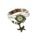 Fashion Leather Watch Bracelet Starfish Bracelet Women Watch Exquisite Compact