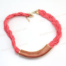 Fashion Multilayer Strand Women Beaded Beautiful Necklace Neck Piece Jewelry