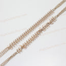 2x Women Simple Body Chain Golden Jewelry Necklace Bikini Accessory Harness