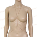 2x Women Simple Body Chain Golden Jewelry Necklace Bikini Accessory Harness