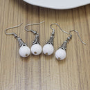 2pairs  Earring 10mm Beads for Jewelry Turquoises-Stone Pearls Women