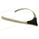 Necklace Fashion Open Torques Choker Collar Cuff Golden Color with Black Pendant
