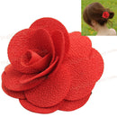 Headdress Hairpin Hair-Accessories Cloth Flower Flocking Rose Wedding Bridal