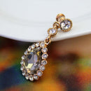 1pair Earrings Water Drop Crystal Women Jewelry Wedding Stud Party Stud