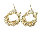 2pairs Women Earrings Circle Diamond Dangle Earrings Jewelry Gifts  Stud