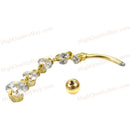 Sexy Belly Belly Piercing with Shining Crystal for Women Fashion Jewelry
