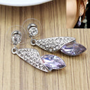 Female Jewelry Pendant Dangle-Earrings Dreambell Violet-Crystal Trendy Women