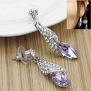 Female Jewelry Pendant Dangle-Earrings Dreambell Violet-Crystal Trendy Women