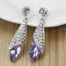 Female Jewelry Pendant Dangle-Earrings Dreambell Violet-Crystal Trendy Women