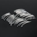 50x Beads Jewelry Necklace Acessories Bracelet Making Round Curved-Tube