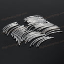 50x Beads Jewelry Necklace Acessories Bracelet Making Round Curved-Tube