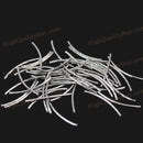 50x Beads Jewelry Necklace Acessories Bracelet Making Round Curved-Tube