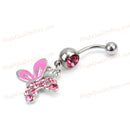 Chic Butterfly Shape Belly Button Ring Rhinestone Crystal Piercing Jewelry