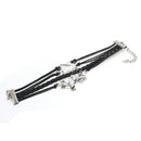 Bracelets Multilayer Metal Fashion Punk Leather Braided Handmade Bracelet