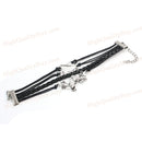 Bracelets Multilayer Metal Fashion Punk Leather Braided Handmade Bracelet