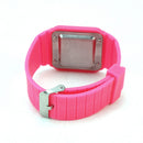 Led-Watch Pink-Strap Silicone-Band Femme New Digital for Girls Adjustable