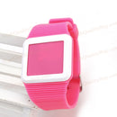 Sports-Watch Silicone-Band Digital Unisex Wrist Woman's LED Fashion Pink