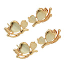2 Pairs Alloy Stud Earrings for Women Elegant Lovely Butterfly Shape Girls
