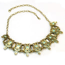 Colors Geometric Crystal Acrylic Bib Chunky Pendant Necklace Chain Fashion