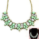 Bib Necklace Collares Cluster Pink Women Flower Classic for Online  Crystal