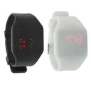 Fashion New Square Mirror Silicone Band Digital Watch LED Watches Metal