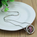Women's Necklace Heart Ring Pendant Artificial Crystal Elegant Temperament