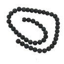 48-52 x Black Lava Rock Loose Spacer Beads Strand DIY Jewelry Craft Findings Hot