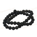 48-52 x Black Lava Rock Loose Spacer Beads Strand DIY Jewelry Craft Findings Hot