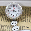 1x Women Lady Cute Love Heart Quartz Clip-on Fob Brooch Nurse Pocket Watch Hot
