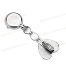 1x Women Lady Cute Love Heart Quartz Clip-on Fob Brooch Nurse Pocket Watch Hot