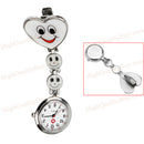 1x Women Lady Cute Love Heart Quartz Clip-on Fob Brooch Nurse Pocket Watch Hot