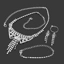 Zircon Earrings Jewelry-Sets Bracelets Set Pendant Necklace Rhinestones Rings
