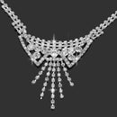 Zircon Earrings Jewelry-Sets Bracelets Set Pendant Necklace Rhinestones Rings