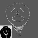 Zircon Earrings Jewelry-Sets Bracelets Set Pendant Necklace Rhinestones Rings