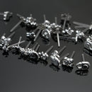 20 pairs Women Girls Mixed Pattern Metal Ear Stud Earrings Party Jewelry Gift