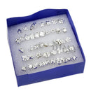 20 pairs Women Girls Mixed Pattern Metal Ear Stud Earrings Party Jewelry Gift