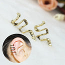 Men Women Stainless Steel Clip On Earrings Non-Piercing Clamp Clip Punk Earrings