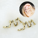 Men Women Stainless Steel Clip On Earrings Non-Piercing Clamp Clip Punk Earrings