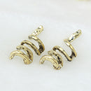 Men Women Stainless Steel Clip On Earrings Non-Piercing Clamp Clip Punk Earrings