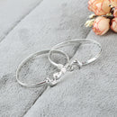 2pcs Women's Ladies Dolphin Bangle Cuff Bracelet Metal Alloy Female Jewelry