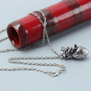 2 pcs Retro Anatomical Human-Heart Pendant Necklace Sweater Chain Alloy Hot
