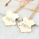 2 x Alloy Golden School Badge Pendant Chain Necklace College Jewelry Gift New