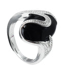 Fashion Men Women Titanium Steel Smooth Wedding Band Rings Couple Ring Jewelry