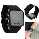 Practical Square LED sSicone Watch Fashion Mirror Watches One Color