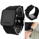 Practical Square LED sSicone Watch Fashion Mirror Watches One Color