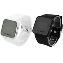 Practical Square LED sSicone Watch Fashion Mirror Watches One Color