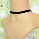 3 x Women Girls retro Black short Neck Loop Punk Necklace One Color Best