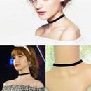 3 pcs Women Girls retro Black short Neck Loop Punk Necklace One Color